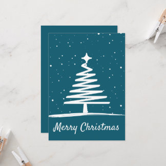 Tarjeta simple de Navidades | Árbol de Navidad mín
