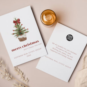 Tarjeta simple de Navidades corporativos escandina