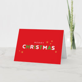 Tarjeta simple de Navidades de Relieve metalizado