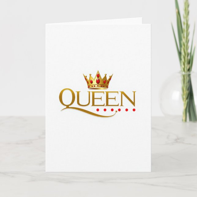 Tarjeta Simple de Reina (Anverso)