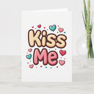 Tarjeta Simple de San Valentín Bésame