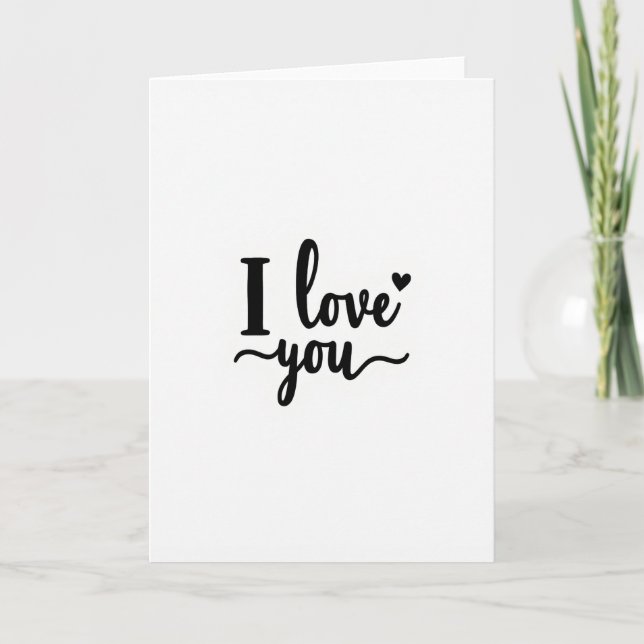 Tarjeta Simple de 'Te Quiero' (Anverso)