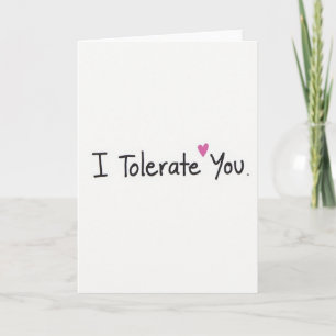 Tarjeta Simple de Tolerancia