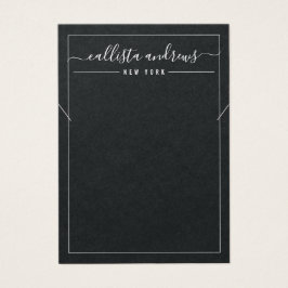 Tarjeta simple de visualización de collares curvos