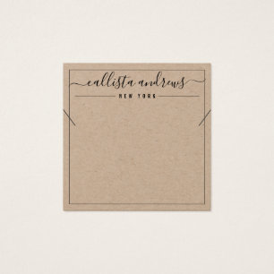 Tarjeta simple de visualización de collares curvos