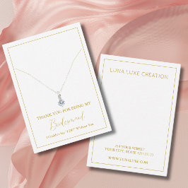 Tarjeta simple de visualización del collar de la d