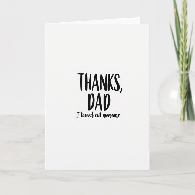 Tarjeta Simple del Día del Padre (Anverso)