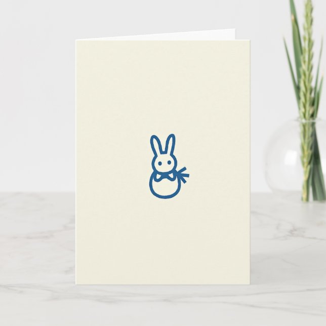 Tarjeta Simple Dulce de Blue Bunny (Anverso)