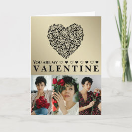 Tarjeta Simple Elegant Photo Valentine's day