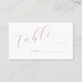 Tarjeta simple elegante de lugar de escritura