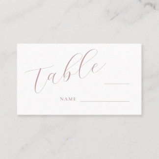 Tarjeta simple elegante de lugar de escritura