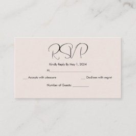 tarjeta simple japonesa de flor de cerezo rsvp