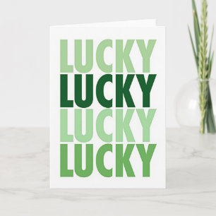 Tarjeta Simple Lucky Greens