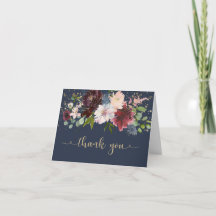 Simple Marina Gold Burgundy Floral Baby Gracias