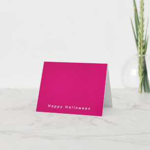 Tarjeta Simple Minimalista Moderno Feliz Halloween