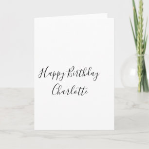 Tarjeta SIMPLE MÍNIMO.CUTIE AGREGAR NOMBRE BEBÉ feliz cump