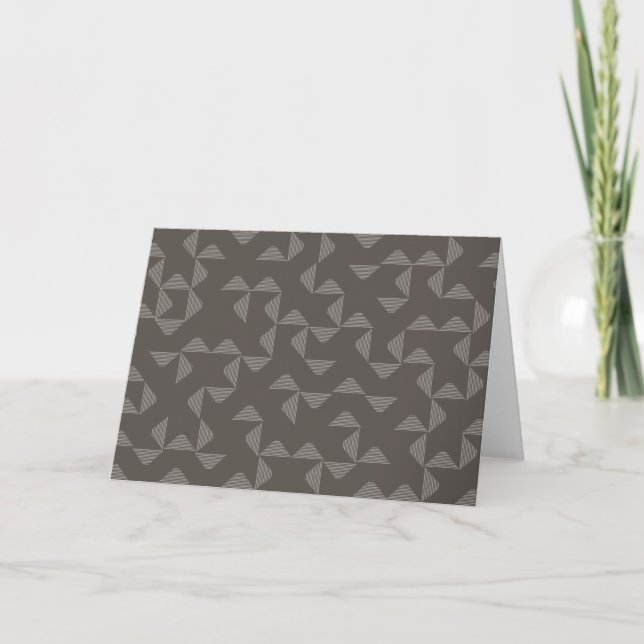 Tarjeta Simple, modern, trendy geometric graphic pattern (Anverso)