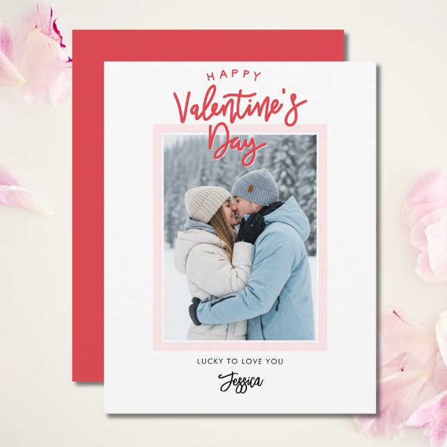 Tarjeta simple moderna de día de San Valentín con  (Subido por el creador)