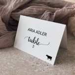 Tarjeta simple para la opción de la carne de terne<br><div class="desc">Estas sencillas tarjetas de presentación de carne negra son perfectas para un boda de temática moderna o rústica. El diseño minimalista incluye un elegante tipo de letra de guión de brocha y un icono de vaca. Utilice estas tarjetas para elegir el lugar de la comida, para asegurarse de que se...</div>