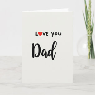 Tarjeta Simple para Papá: Te Quiero