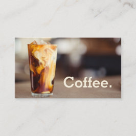 Tarjeta simple para picar el café con hielo