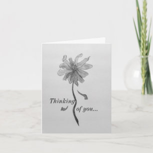 Tarjeta Simple Pensamiento Daisy De Ti