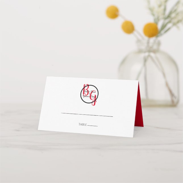 Tarjeta simple personalizada de Boda de plaza de I (Anverso)