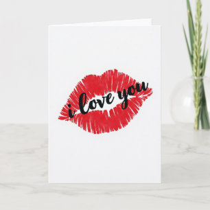 Tarjeta Simple Te Amo Beso