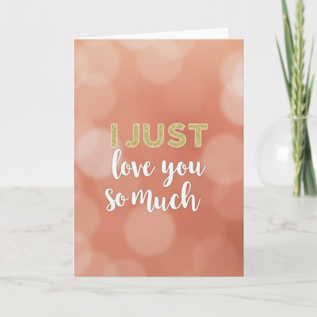 Tarjeta Simple Te Amo Mucho (Anverso)