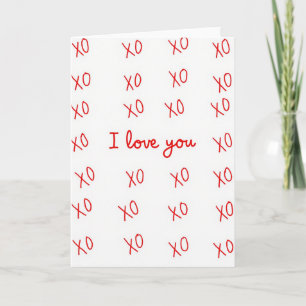 Tarjeta Simple Te Amo Xo