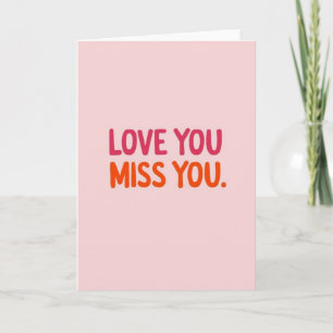 Tarjeta Simple Te Quiero Te Extraño