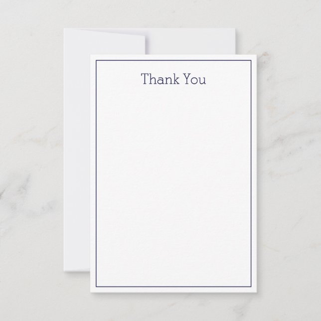 Tarjeta simple Unisex de agradecimiento - Tarjeta  (Anverso)