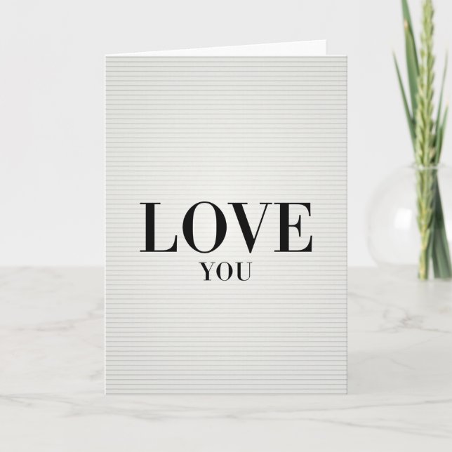 Tarjeta Simple y Audaz de Amor (Anverso)