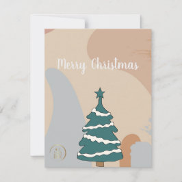 Tarjeta simple y elegante para Navidades para clie