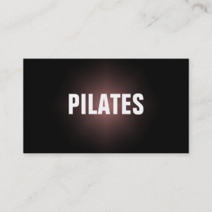 Tarjeta simple y llana del instructor de PILATES