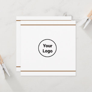 Tarjeta Simple y mínimo añadir el nombre de texto del logo