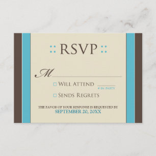 Tarjeta simplemente elegante de RSVP