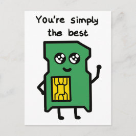 Tarjeta "Simplemente eres el mejor"