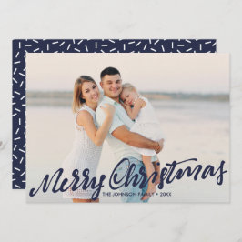 Tarjeta Simplemente Feliz Navidad, foto completa | Armada