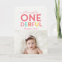 TARJETA SIMPLEMENTE ONEDERFUL MARAVILLOSO