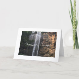 Tarjeta Simplemente pura y cristiana, bautizada en Cristo,