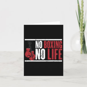 Tarjeta Sin Boxeo Ni Vida Para Un Boxeador 1