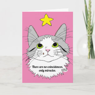 Tarjeta Sin Coincidencias, sólo Milacles Cat Greeting Card