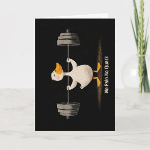 Tarjeta Sin dolor no hay cuac – Arte divertido de pato de