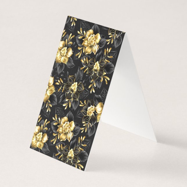 Tarjeta Sin inconvenientes con las orquídeas de joyas (Reverso)