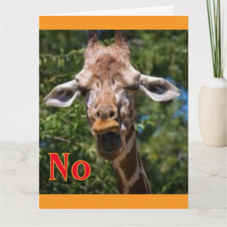 Tarjeta Sin jirafa