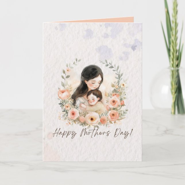Tarjeta Sin mí, hoy es solo otro día madre divertida (Anverso)