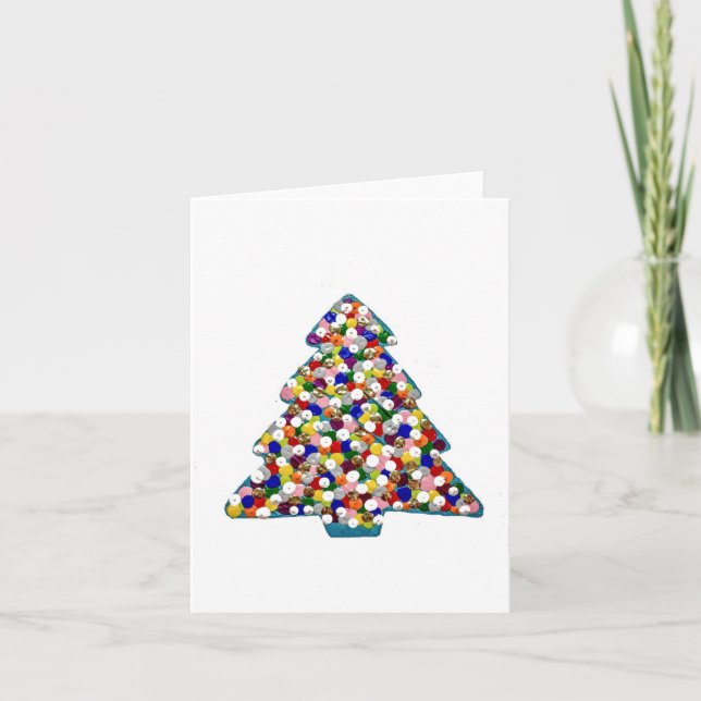 Tarjeta sin Navidad Azul (Anverso)