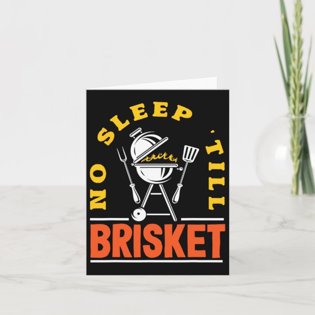 Tarjeta Sin sueño hasta que Brisket Pitmaster Bbq Lover Sm (Anverso)