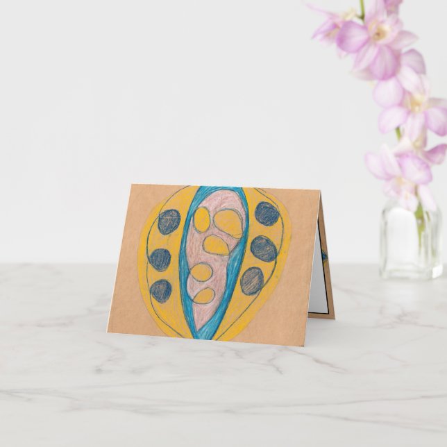 Tarjeta Sin título, 1908 por Hilma af Klint (Orquídea)